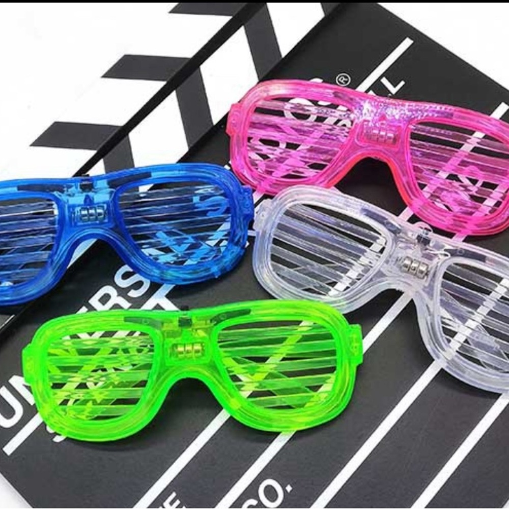 New Glow Shutter Shade: Glow in the Dark Glasses:3 settings
